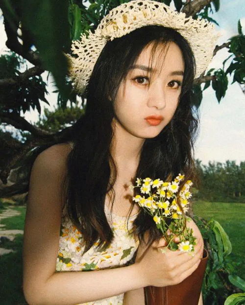 赵丽颖小雏菊裤装扮相太少女,我却关注到她大长腿,你注意到了么