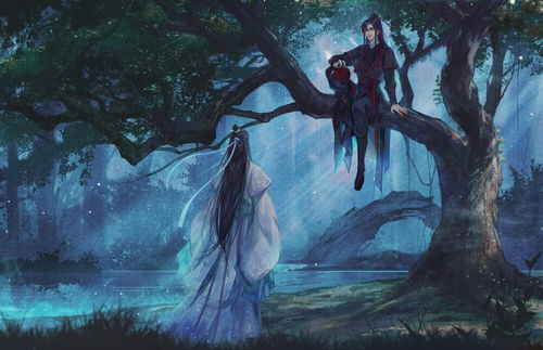 魔道祖师同人漫画插画魏无羡蓝忘机忘高清图片,堆糖,美图壁纸兴趣社区