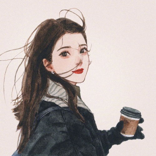 动漫头像属于女神的手绘头像