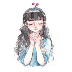 萌系闺蜜卡通头像卡通女孩