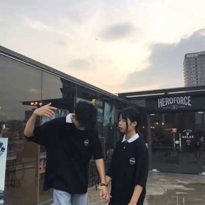 一对两张唯美情头真人头像