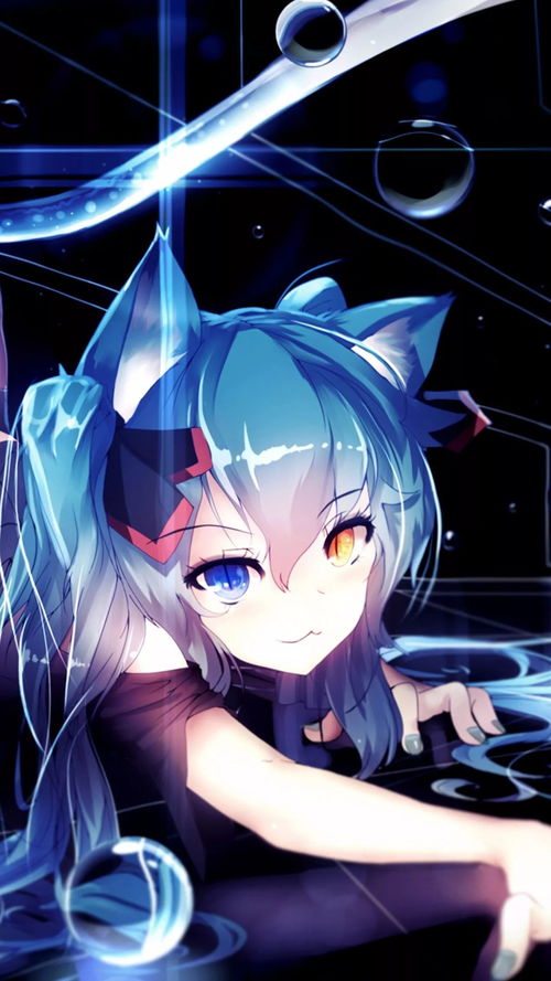 动漫壁纸初音未来黑色系