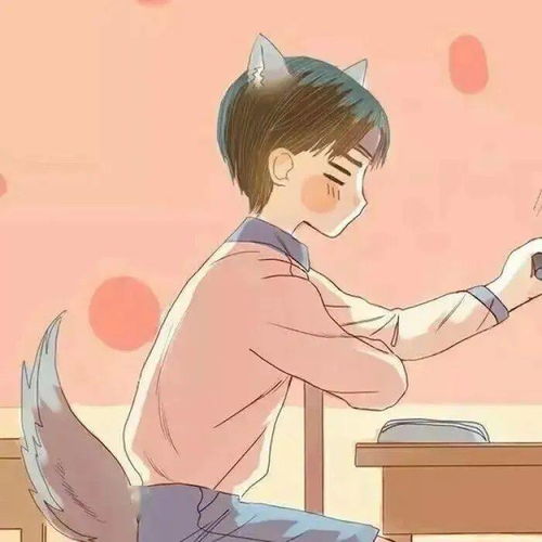 校园风情侣头像
