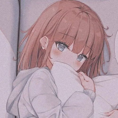一组粉色系的动漫头像