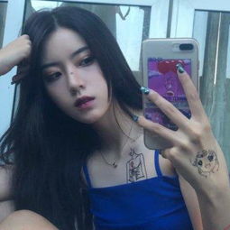 qq头像非主流绿色系女生社会快手