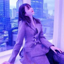 女生头像时尚紫色系女头像