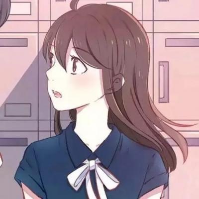 二次元cp情侣头像卡通呆萌一对甜甜可爱点