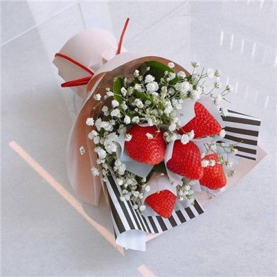微信头像草莓花束图片大全2019草莓花束图片真实好看
