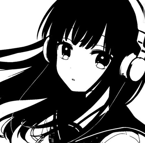 ins黑色系动漫女头