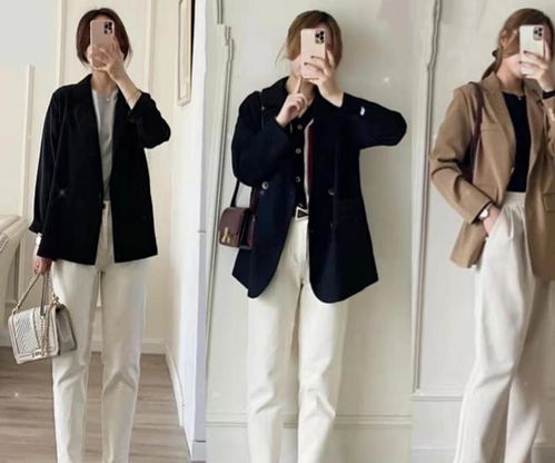 西服裙子,西服九分裤,今年春季职场这么穿,优雅大方又时髦