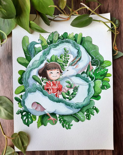 艺术家绘制宫崎骏的动画电影人物,感动一代人