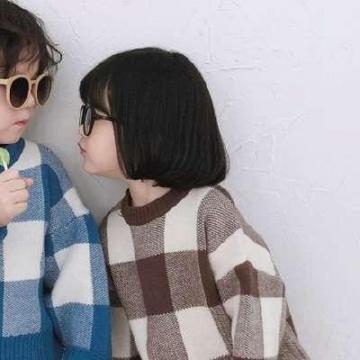 超可爱萌娃情侣头像一左一右我希望你热爱生活顺便热爱我
