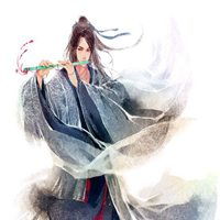 高冷古风背影头像男