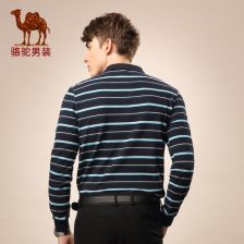 条纹水洗t恤