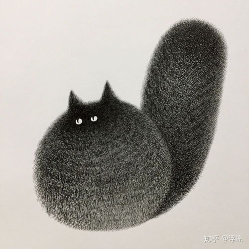 有没有很治愈的猫的卡通插画头像