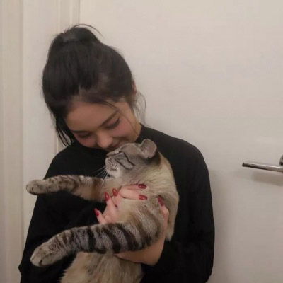 女生抱猫头像高清图片2020女生抱着猫很酷的头像