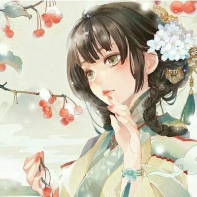动漫头像女紫色系古风