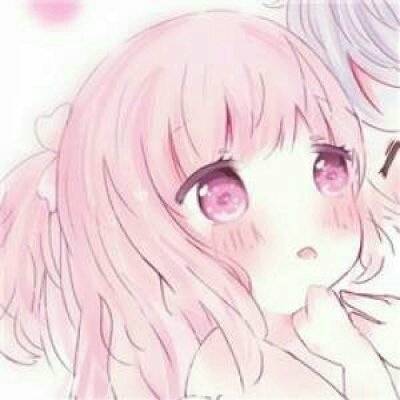 二次元女头可爱呆萌卡哇伊粉色系卡通女头