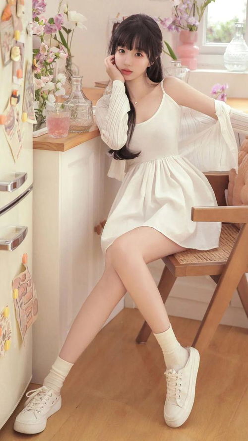 韩系写真白丝玉足花漾少女心