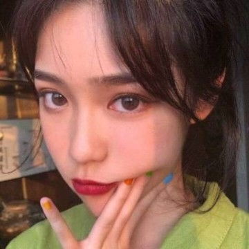 2021款绿色系女生头像,女生头像图片