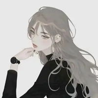 冷漠头像女高冷黑色系动漫女头