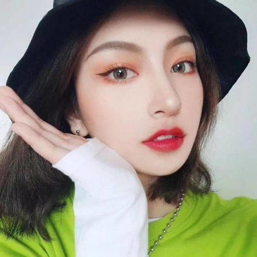敲好看绿色系女生头像