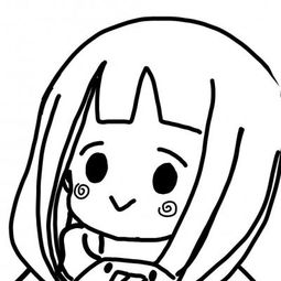 简笔画头像黑白