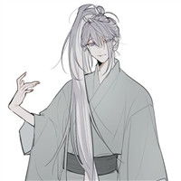 沉迷于二次元的世界日系动漫和服少年帅哥头像