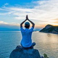 瑜伽打坐卡通头像微信头像图片大全
