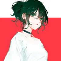 绿色系头像女动漫霸气短发