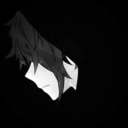 头像帅气动漫男生头像黑白