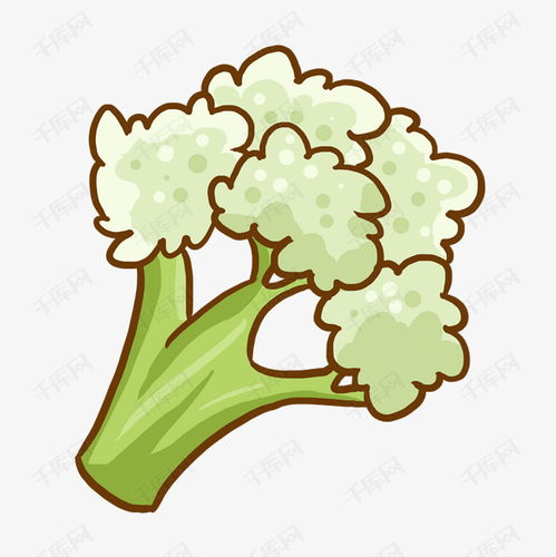 可爱卡通绿色花菜素材图片免费下载千库网