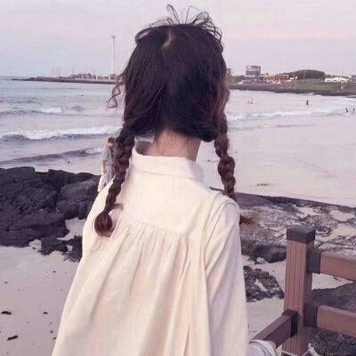 女生背影风景头像小清新,对你说的情话我全都收回