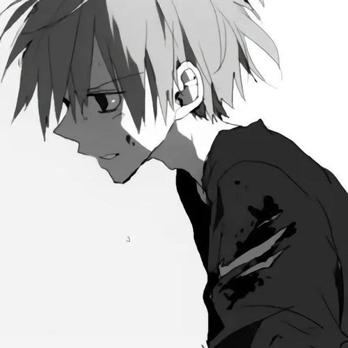 黑色动漫男生头像酷boy
