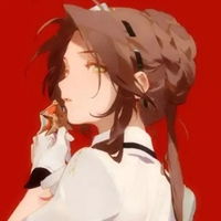 qq头像红色红色系女生qq头像