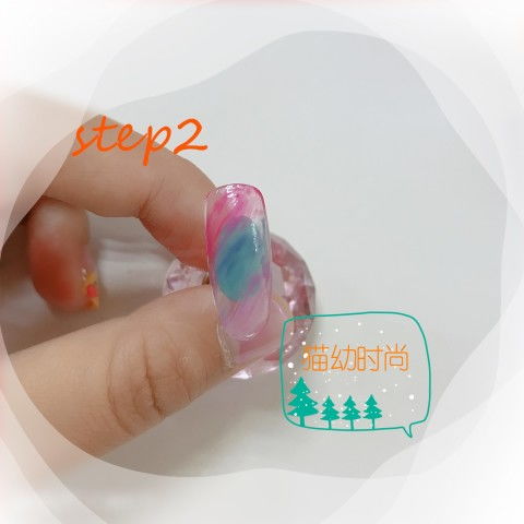 梦幻少女系的晕染贝壳纹美甲教程,颜值满分仙气爆表