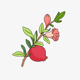 手绘粉色花卡通插画图片素材其他格式下载动漫人物大全

