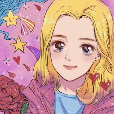 复古动漫女头像粉色复古风图片女生头像