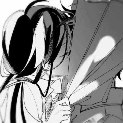 黑白漫画风动漫情头值得保存
