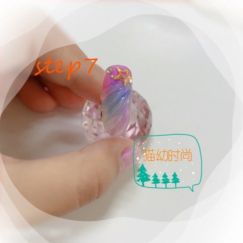 梦幻少女系的晕染贝壳纹美甲教程,颜值满分仙气爆表