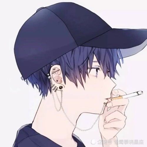 戴帽子男生qq头像动漫
