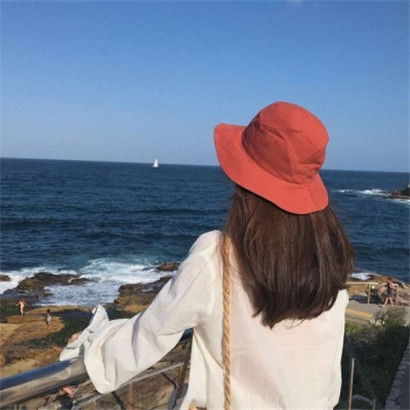 绿色系女生头像背影喜欢