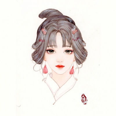 白色头像意境淡雅系列女美式