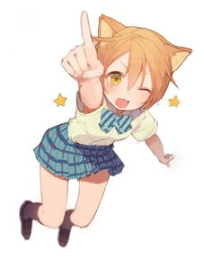 猫耳萌少女校服二次元动漫