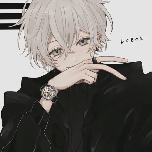 动漫男头手绘插画风小众男生头像
