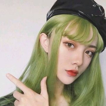 2021款绿色系女生头像,女生头像图片