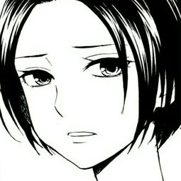 搜黑白色动漫女生头像如
