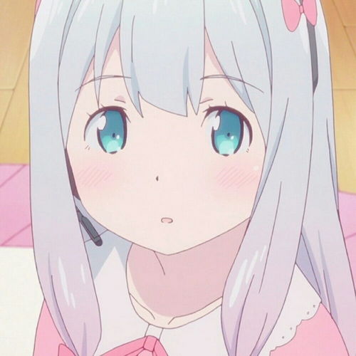 筱词卡通动漫甜美可爱少女蓝色系卡通动漫头像我要个性网