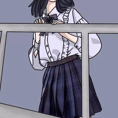 怎么系领带女生jk动漫头像