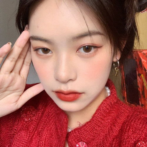 红色系女生头像之新年头像系列二